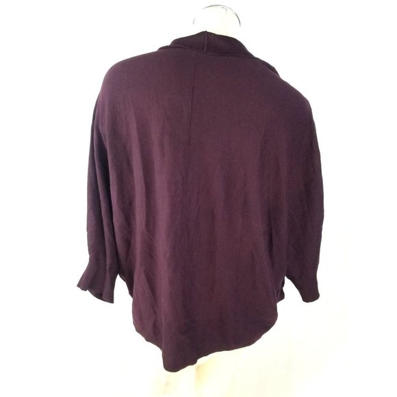 Ann Taylor Size L Wine Colored Cardigan - Picture 4 of 8